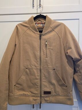 Pendleton Tan Bomber Jacket with Zip Pockets